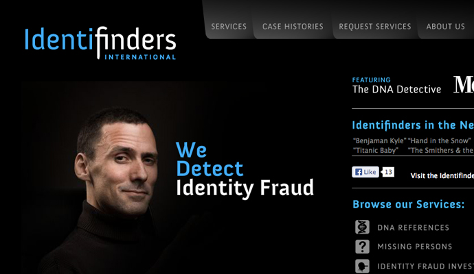 Identifinders UI Screenshot